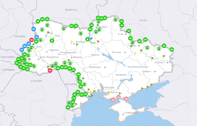 Інструкція: як працює онлайн-мапа черг на кордоні з Польщею фото