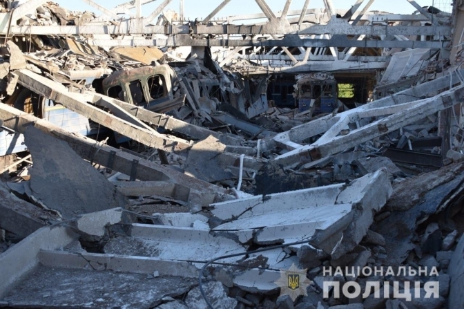 Destroyed underground in Kharkiv