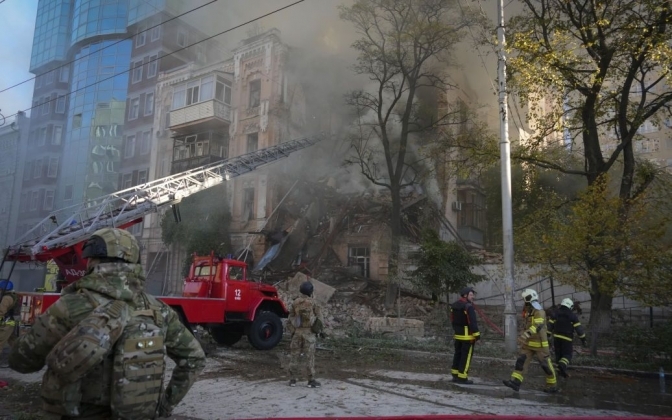 Zaporizhzhia is in fire / Associated Press