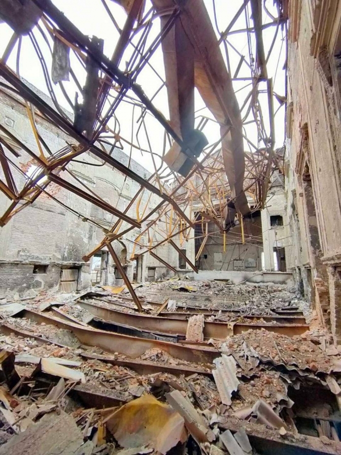 Photo from Mariupol, which is almost destroyed
