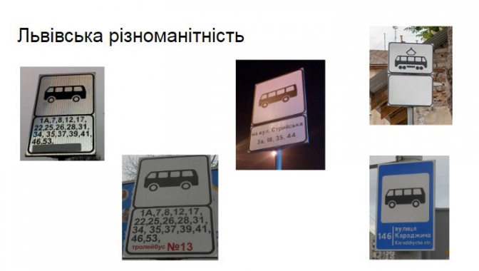 Для пасажирів: у Львові на зупинках транспорту встановлять нові дорожні знаки фото 1