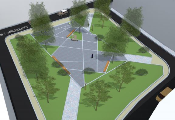 У Львові облаштовують новий громадський простір за питним фонтаном (візуалізація) фото