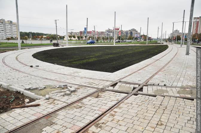 Фінал будівництва трамвайної колії на Сихів: фотохроніка фото 6