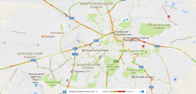 Куди краще не їхати: перелік вулиць Львова, де зараз затори фото