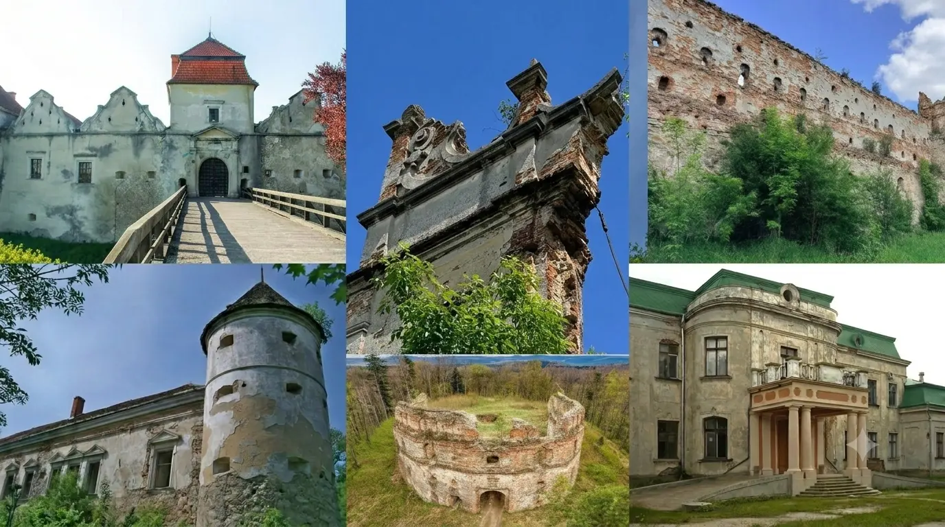 Замок над потягами, привид Білої Панни та "Три мушкетери": таємниці 5 замків Львівщини
