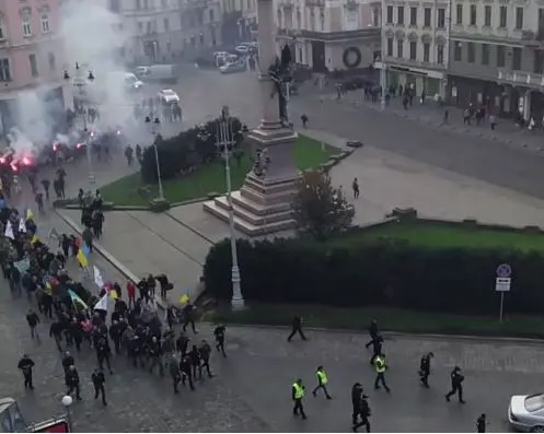 Через мітинг у Львові ускладнено рух. Перелік вулиць. Доповнено