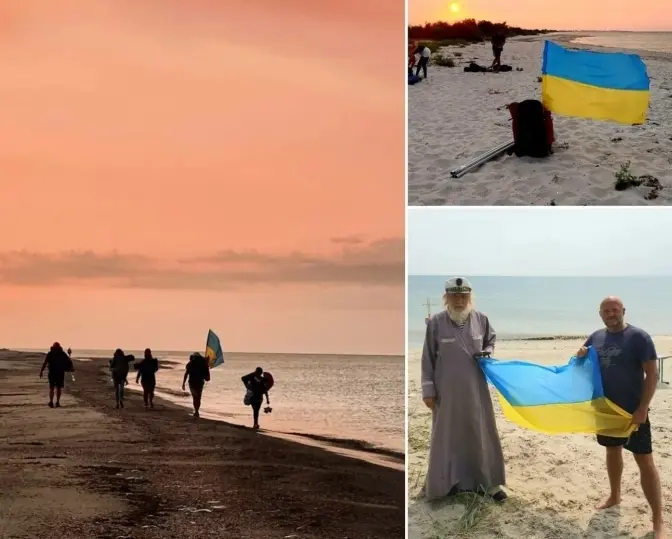 Львівський лікар встановив український прапор за 30 км від Криму