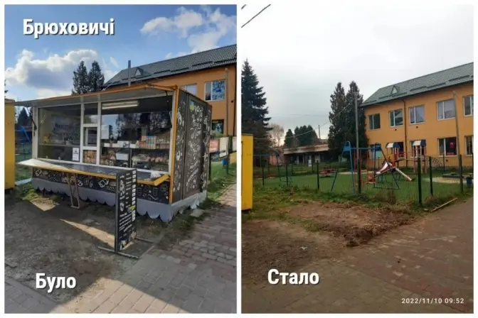 У Брюховичах знесли незаконний МАФ