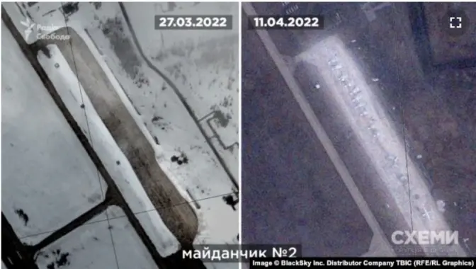 РФ стягує військову авіацію на аеродром «Липецьк-2». Фото з супутника