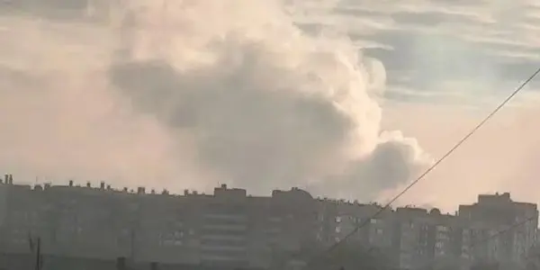 Дим після атаки в Челябінську / Фото Exilenova+