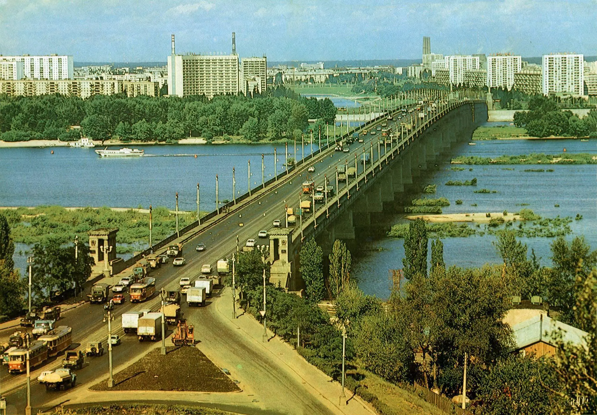 Міст Патона, 1982 рік. Фото: Всесвітній клуб киян Worldwide club of Kyivans