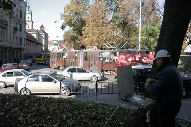 Ситуація на дорогах Львова: Затор на Підвальній