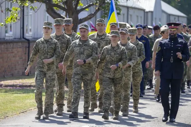 Репетиція ходи. Фото: Міністерство оборони Великої Британії