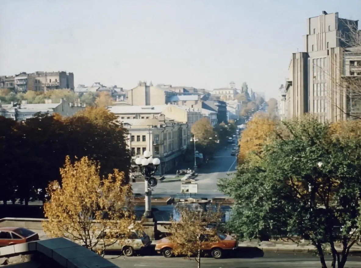 Хрещатик, 1996 рік. Фото: Всесвітній клуб киян Worldwide club of Kyivans