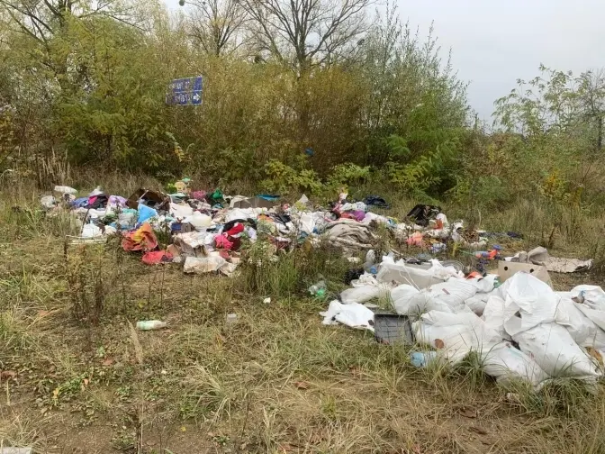 Біля Львова виявили звалище побутових відходів