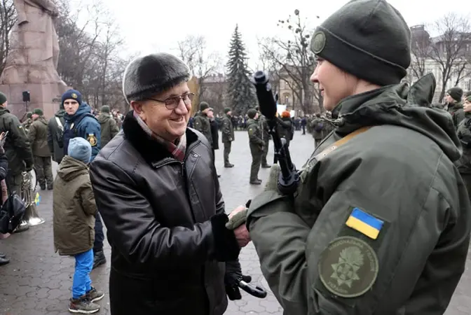 У центрі Львова відбулась перша у цьому році присяга військових. Фото