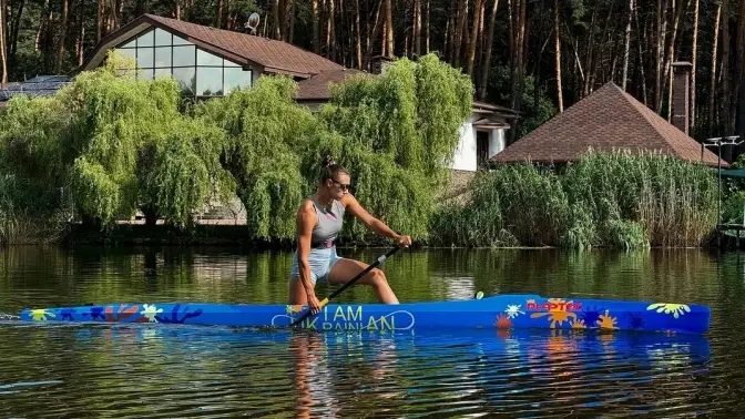 Українську каноїстку змусили цензурувати напис «I am Ukrainian» на човні на Олімпійських іграх–2024