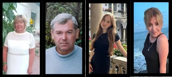 Біля Львова попрощаються із родиною, яка загинула внаслідок удару РФ