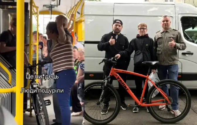 У «Київпастрансі» заявили, що водійка мала право виганяти з тролейбуса хлопця з велосипедом