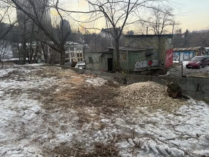 У столиці на Пейзажній алеї почали зрізати дерева: активісти побоюються відновлення планів забудови