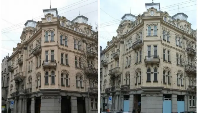 У будинку-пам'ятці в центрі Львова замінили автентичні вікна та пошкодили фасад