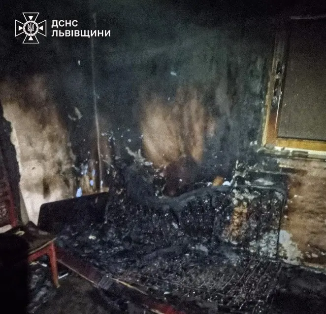 Через пожежу на Львівщині загинув чоловік