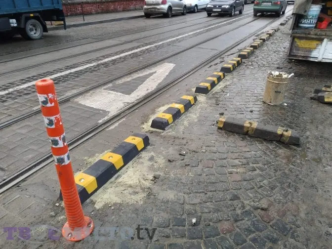 Чи працюють делініатори на вулиці Свєнціцького. Відео