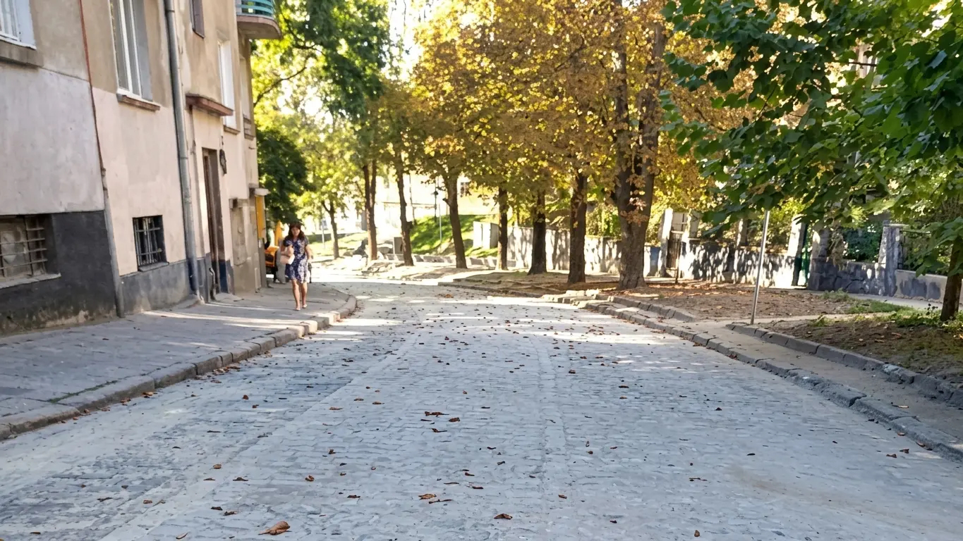 На вулиці Кубійовича завершили перемощення бруківки та відкрили проїзд / фото ЛМР