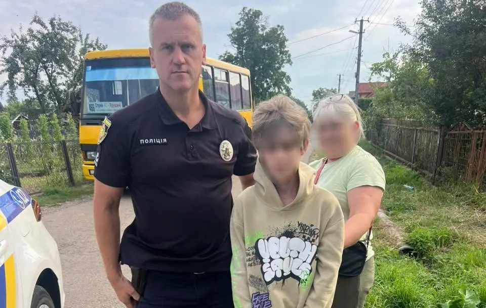 Поліція знайшла зниклого напередодні 12-річного Богдана / фото Поліції Львівщини