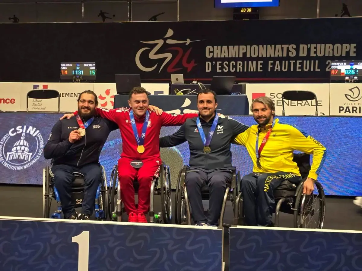 Парафехтувальники зі Львівщини здобули медалі на чемпіонаті Європи