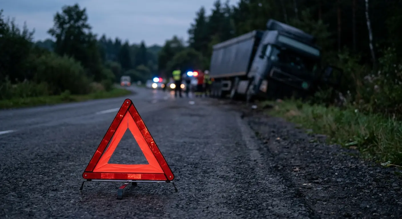 На Львівщині вантажівка вилетіла в кювет, намагаючись уникнути зіткнення з дітьми на електросамокатах / фото ілюстративне