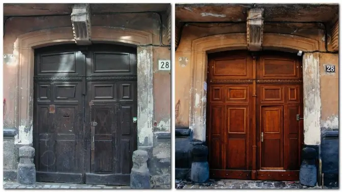 У Львові відновили дві дерев’яні брами. Фото до і після