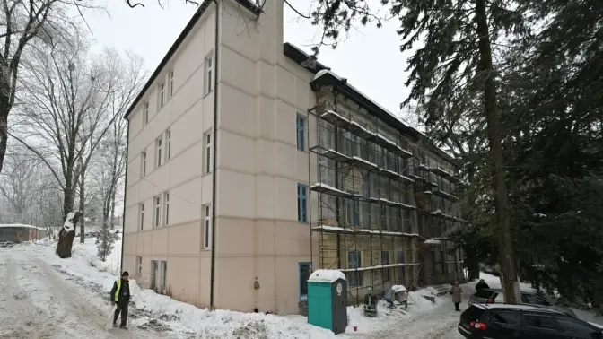 Будівля стаціонарного відділення паліативної допомоги на вул. Мушака, 54. ЛМР