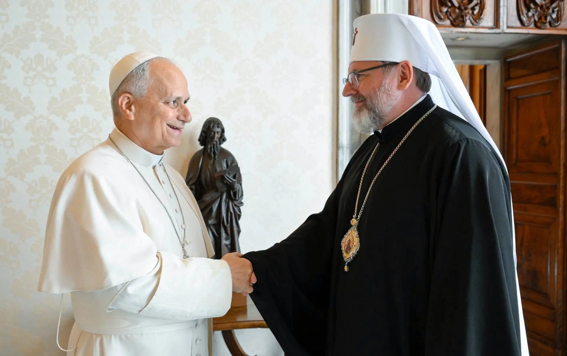 Папа прийняв у Ватикані Главу УГКЦ Блаженнішого Святослава / фото Vatican Media