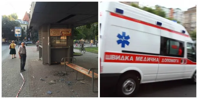 У Львові на людей обвалився дах зупинки