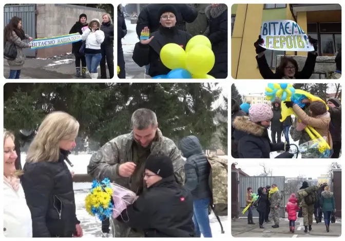 Як у Львові зустрічали бійців 80-ки