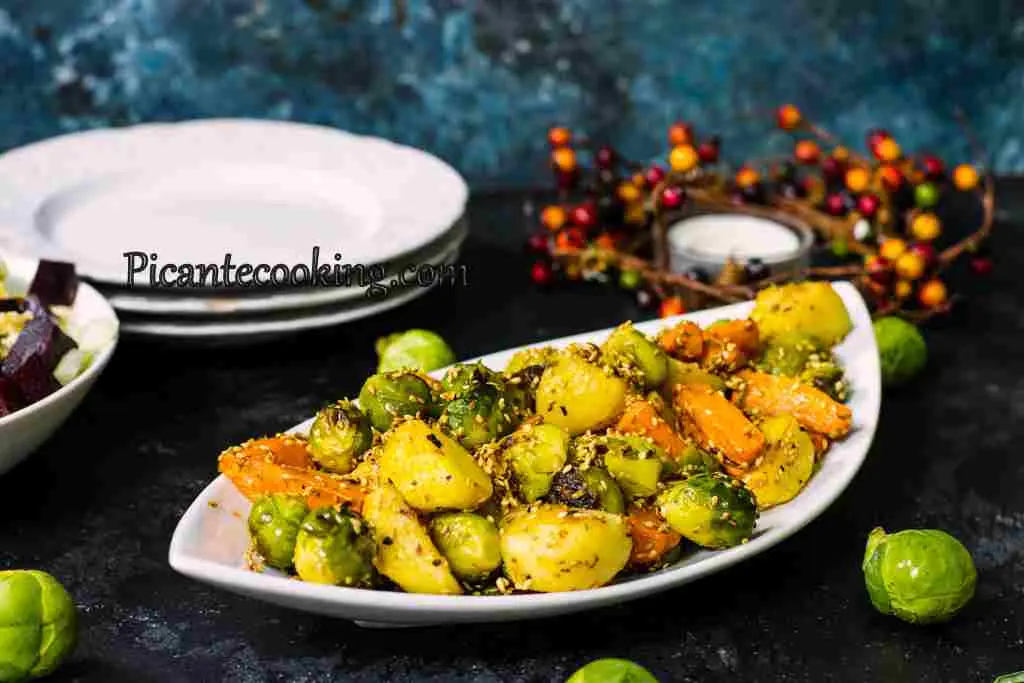 Запечені овочі з кунжутом / фото: picantecooking.com