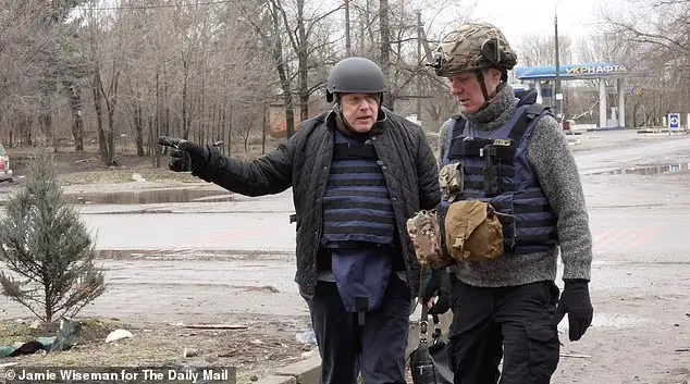 Борис Джонсон на Запоріжжі / Фото: Daily Mail