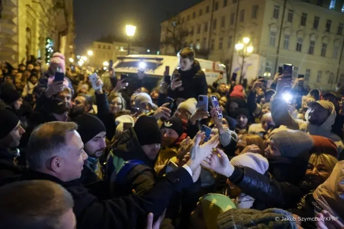 Львів’яни подякували Анджею Дуді за все, що Польща зробила для України. Фото та відео