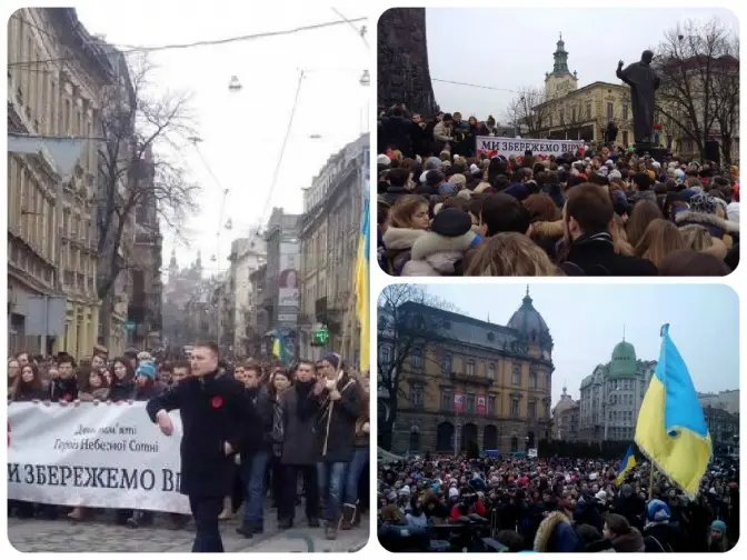 У Львові вшанували пам'ять Героїв Небесної Сотні