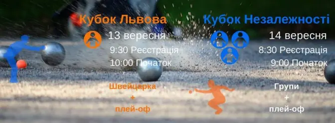 На вихідних у Львові проведуть два турніри з петанку
