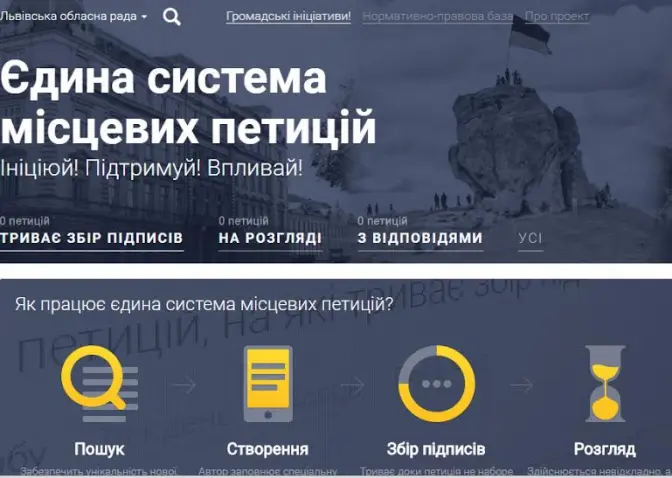 Електронні петиції стали доступними для усіх мешканців Львівщини