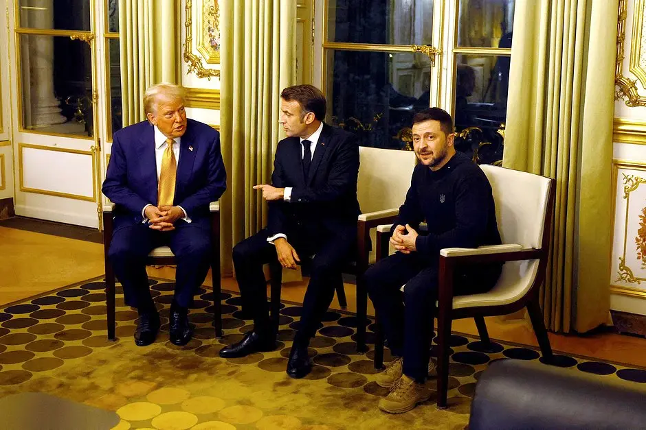 Дональд Трамп, Емманюель Макрон та Володимир Зеленський / Getty Images