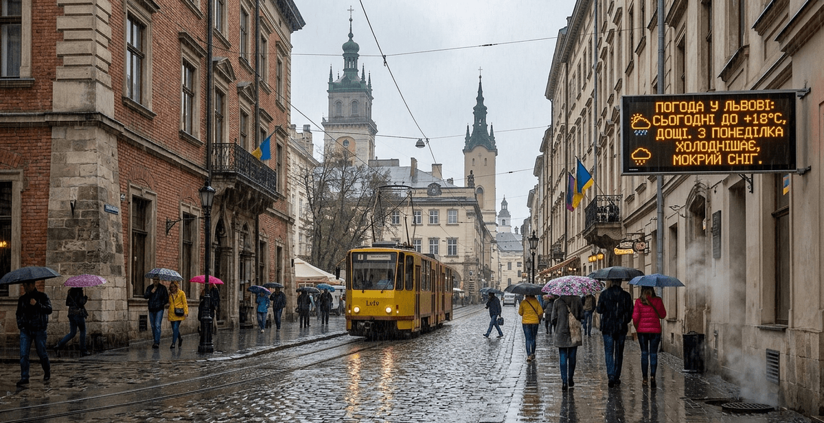 Дощі та до +18: якою буде погода на вихідні у Львові та області