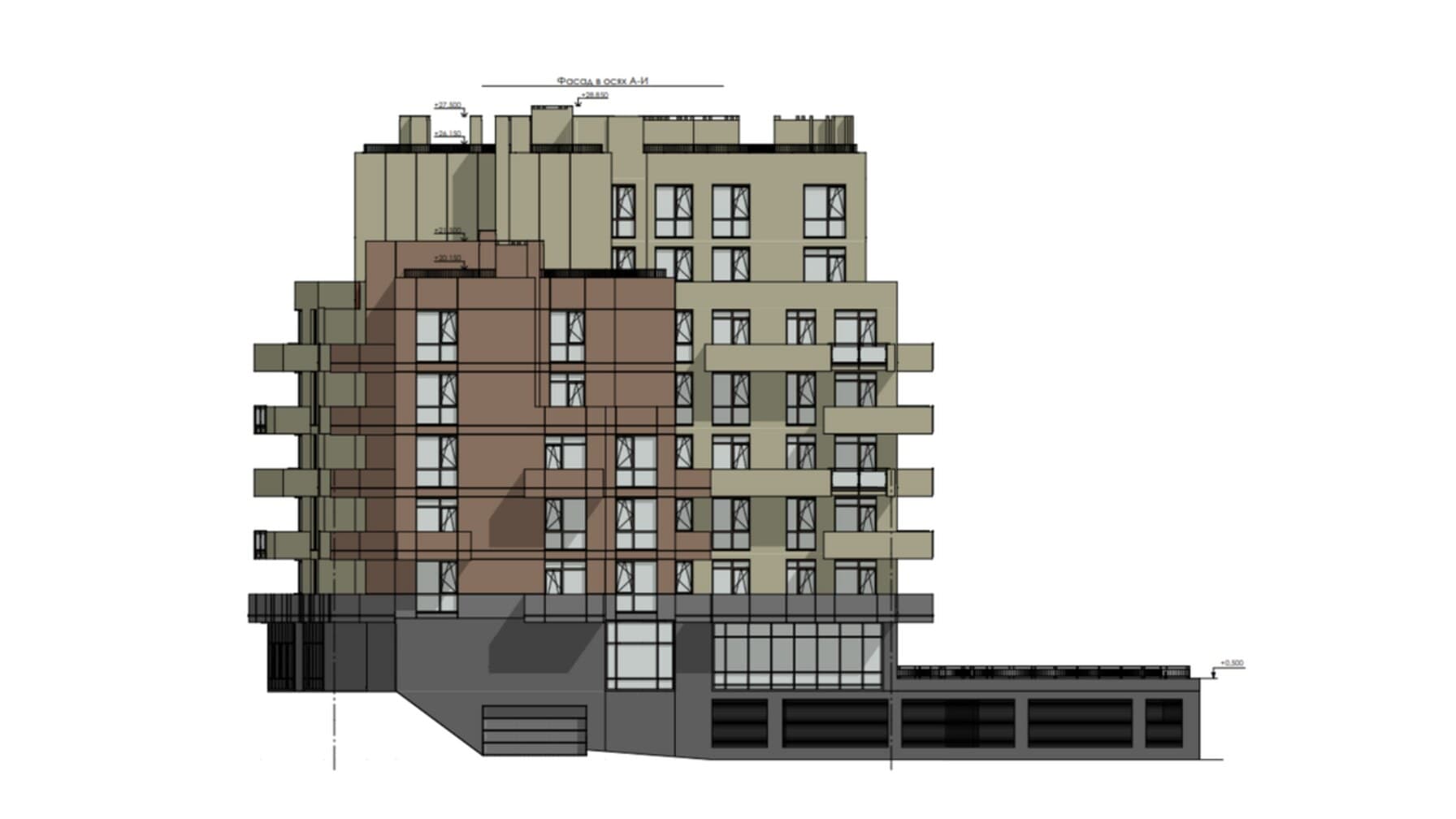 Візуалізація багатоповерхової житлової новобудови на вул. Пасічній/фото: лмр
