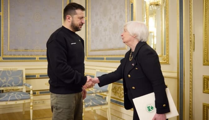 Міністерка фінансів США прибула в Київ і зустрілась із Зеленським та Шмигалем