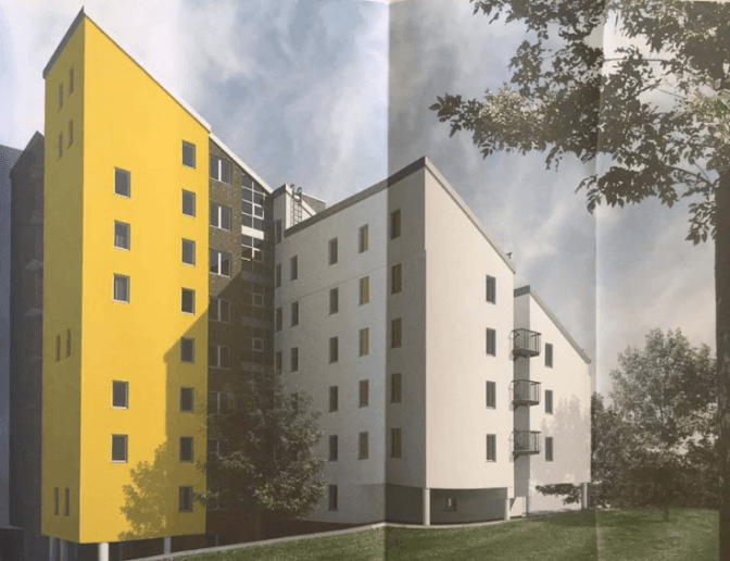 Як виглядатиме новий гуртожиток ЛНУ імені Івана Франка. Візуалізація