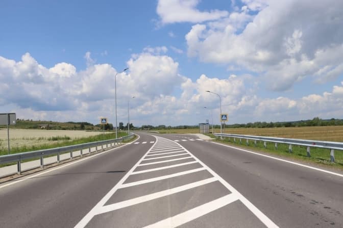 На Львівщині відкрили відремонтовану дорогу Нижанковичі – Самбір