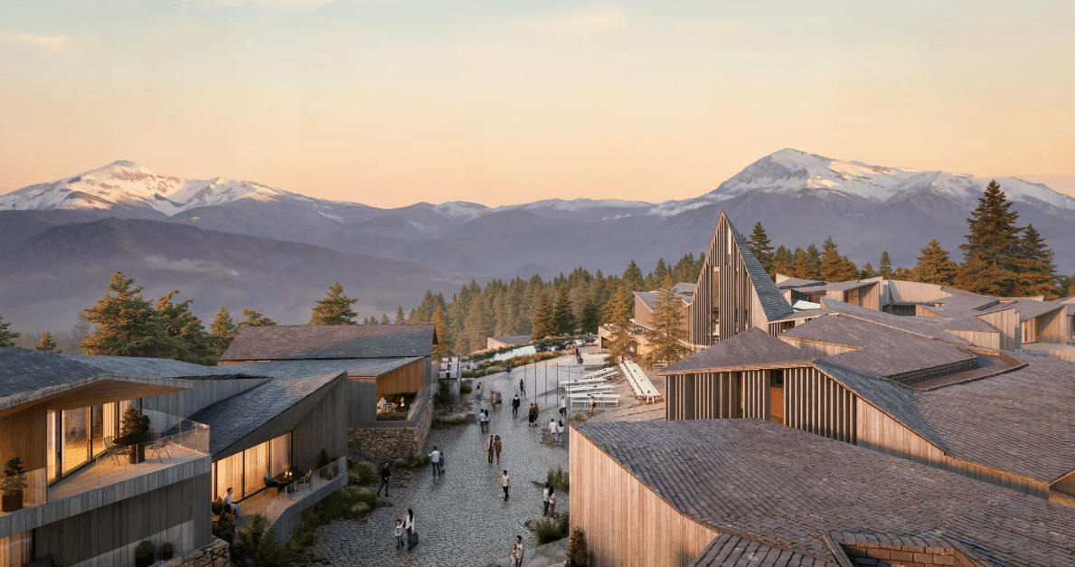 Візуалізація курорту «Kryla Karpaty by EDEM» у Ясінянській ТГ на Закарпатті / Фото з сайту ЛУН
