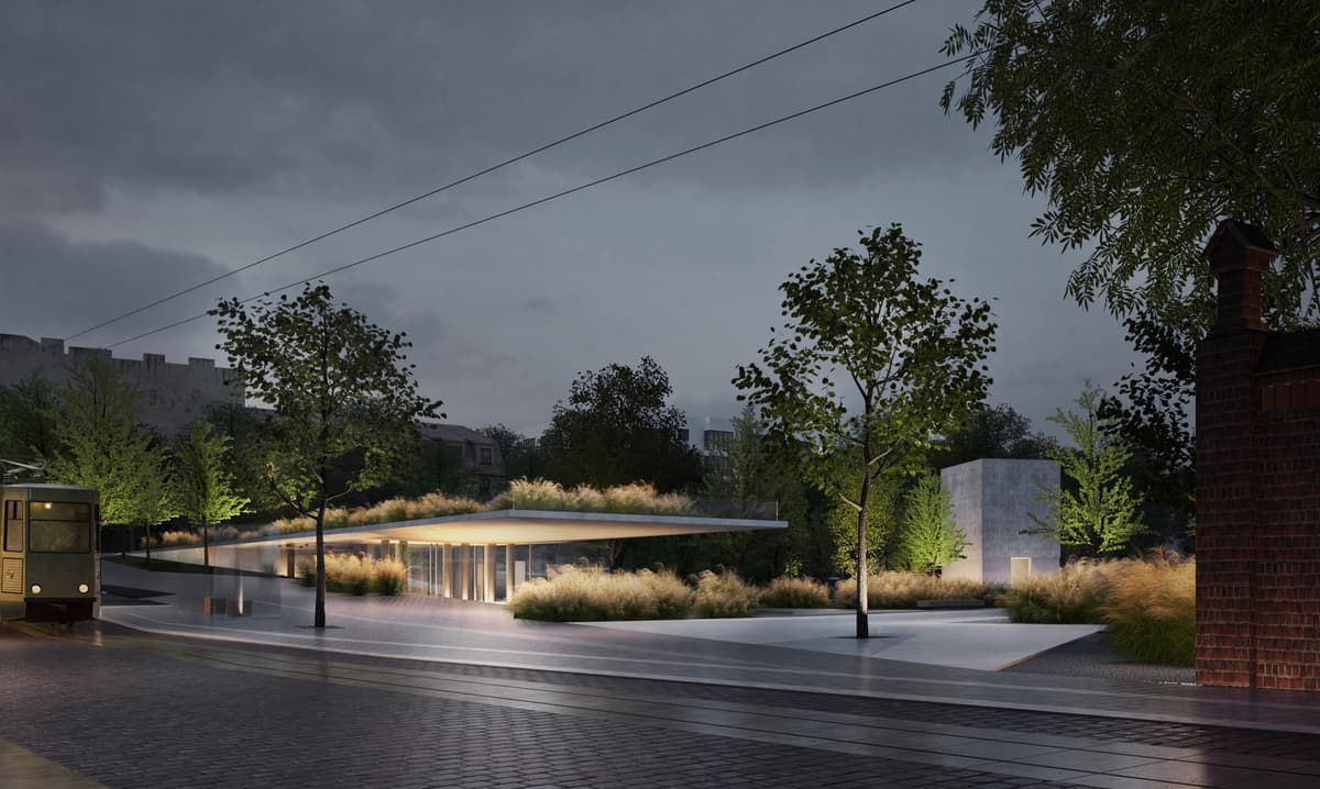 Який проєкт зайняв друге місце у конкурсі на меморіал Героїв України у Львові. Візуалізація